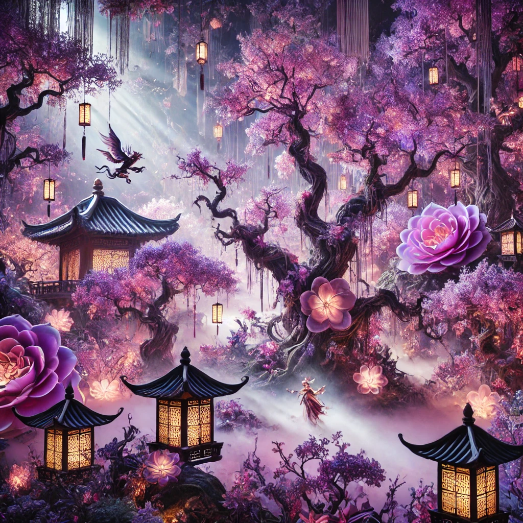 cherry trees inspirred Asia V4 Myths and Legends from Asia