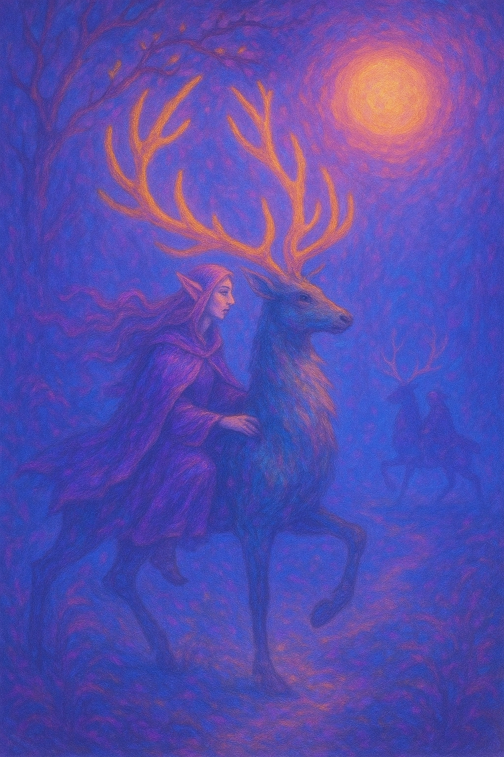 Golden Forest of the Elk Elves – Icelandic folklore.