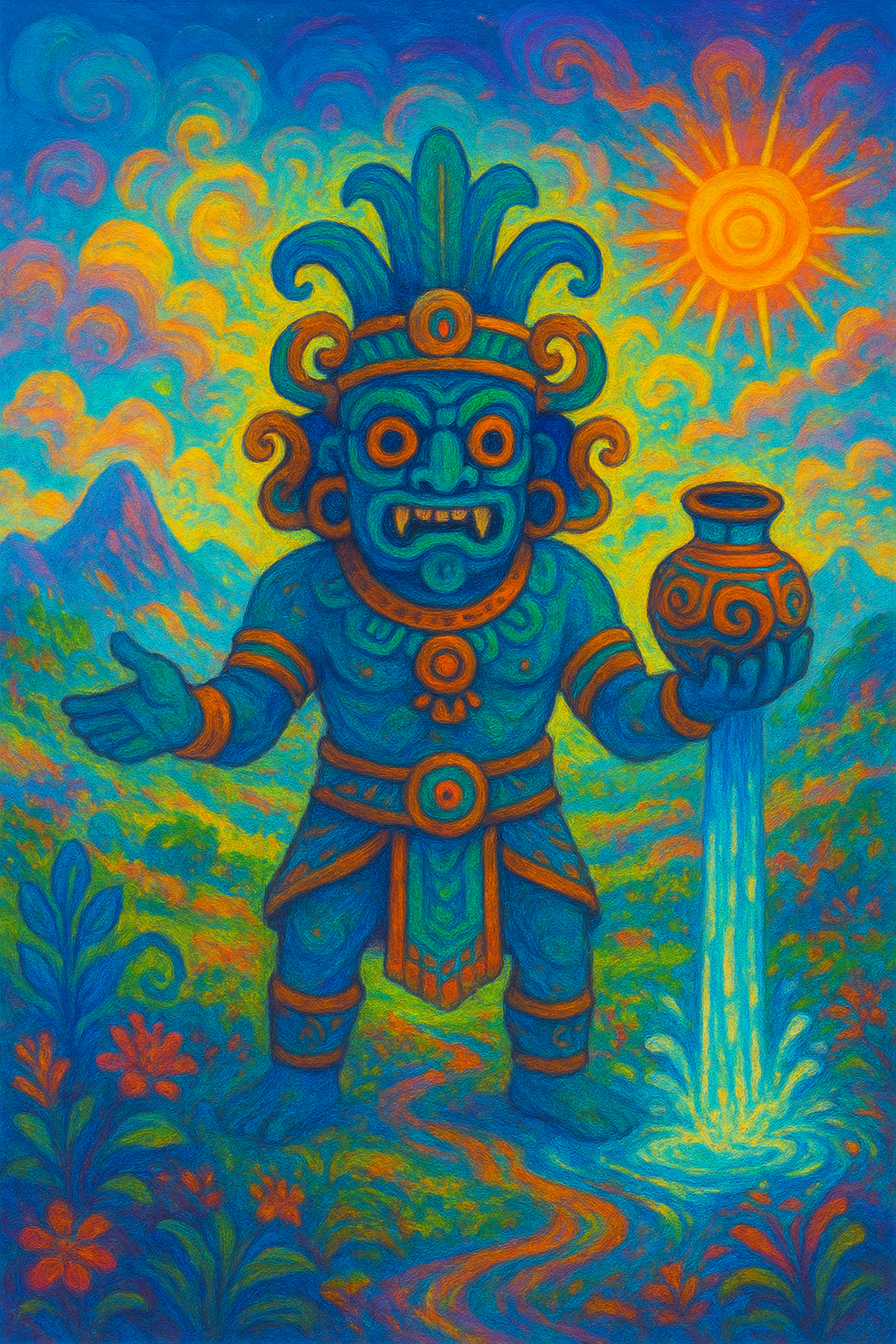 Tlaloc, the rain divinity